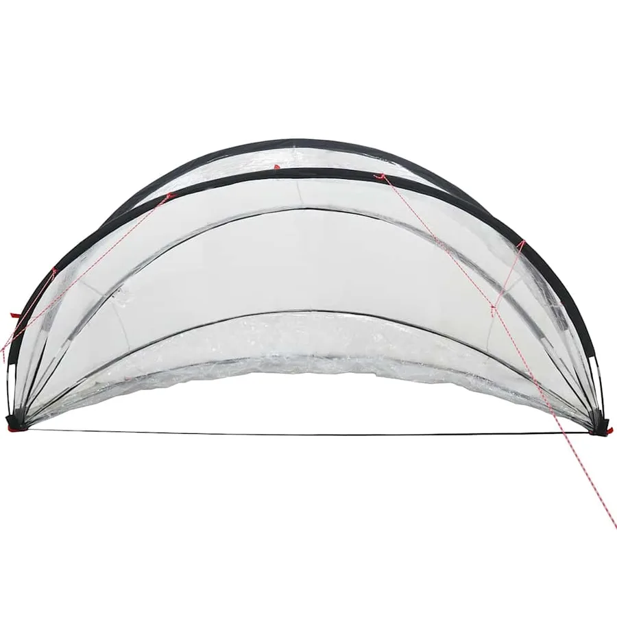Dôme de piscine Transparent 336 x 322 x 160 cm PVC - 7