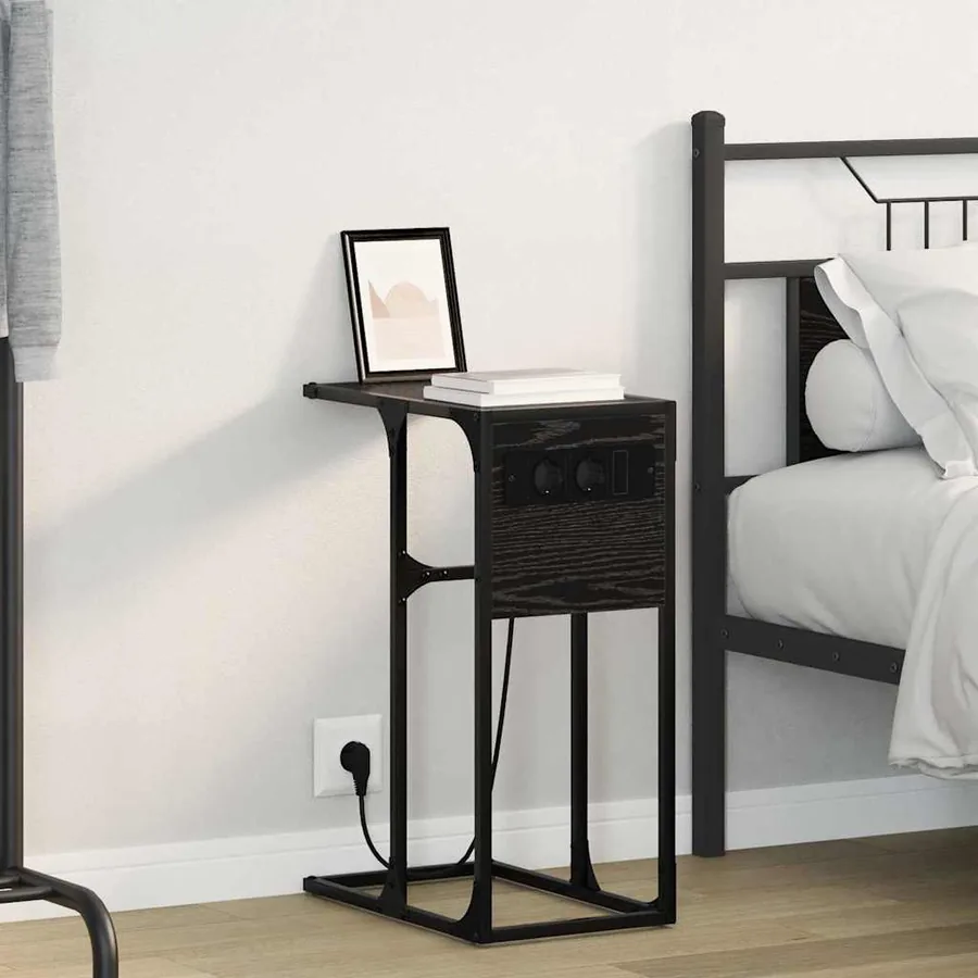 Cabinet de chevet Chêne noir 41,5 x 26 x 60,5 cm