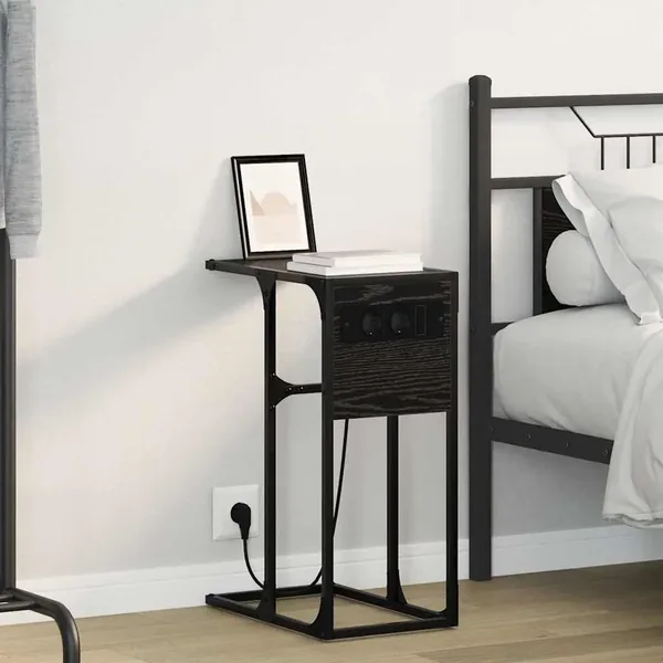 Cabinet de chevet Chêne noir 41,5 x 26 x 60,5 cm