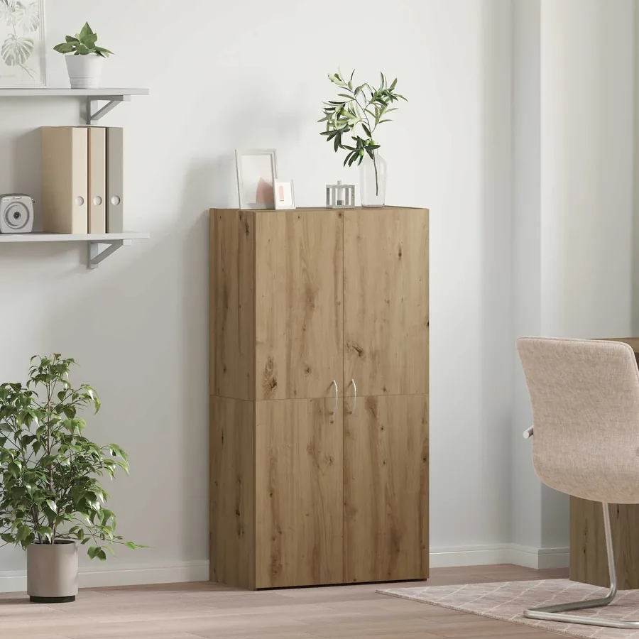 Cabinet de Bureau Chêne artisanal 60 x 32 x 115 cm
