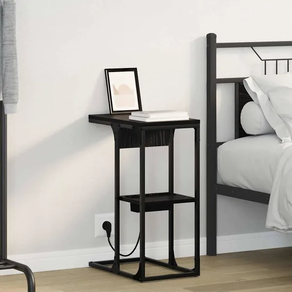 Cabinet de chevet Chêne noir 41,5 x 26 x 60,5 cm