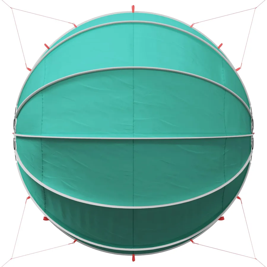Dôme de piscine 430 x 430 x 210 cm Vert Mer - 11