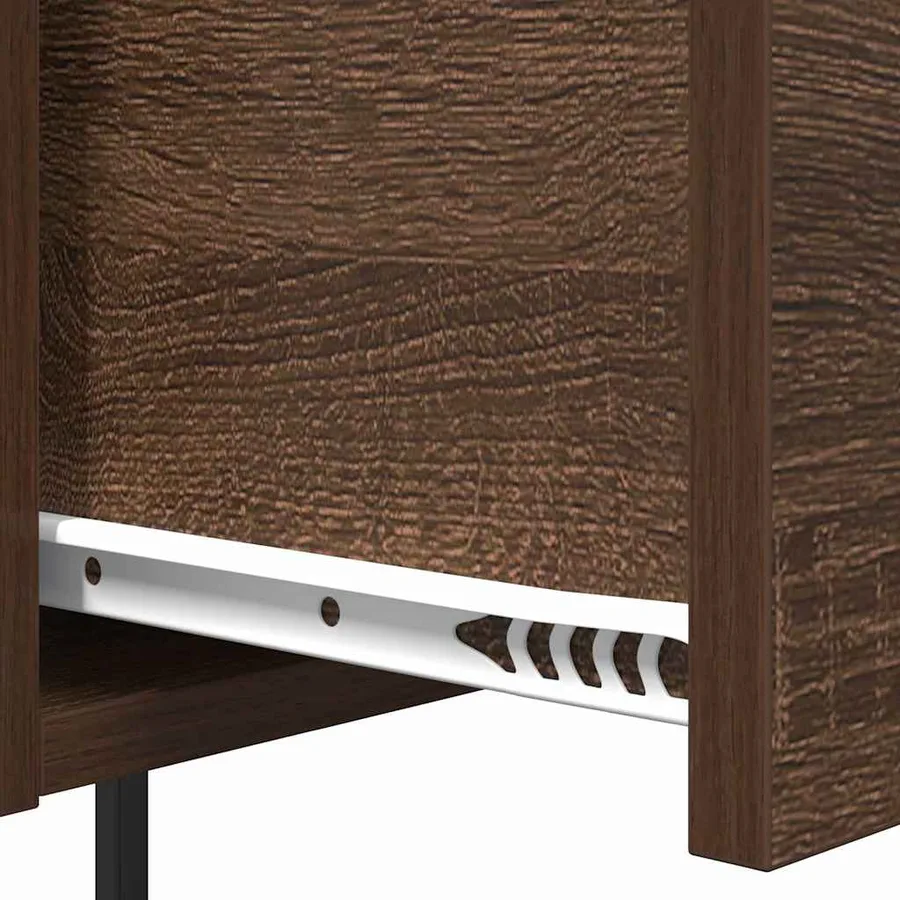 Cabinet de chevet avec tiroir 2 pcs Chêne brun 42 x 41 x 56 cm - 11