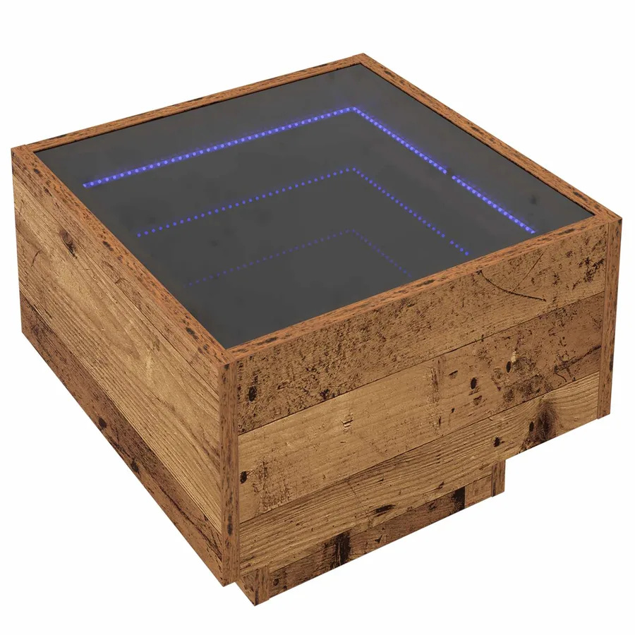 Table basse Bois ancien 40 x 40 x 30 cm Bois d'ingénierie - 2
