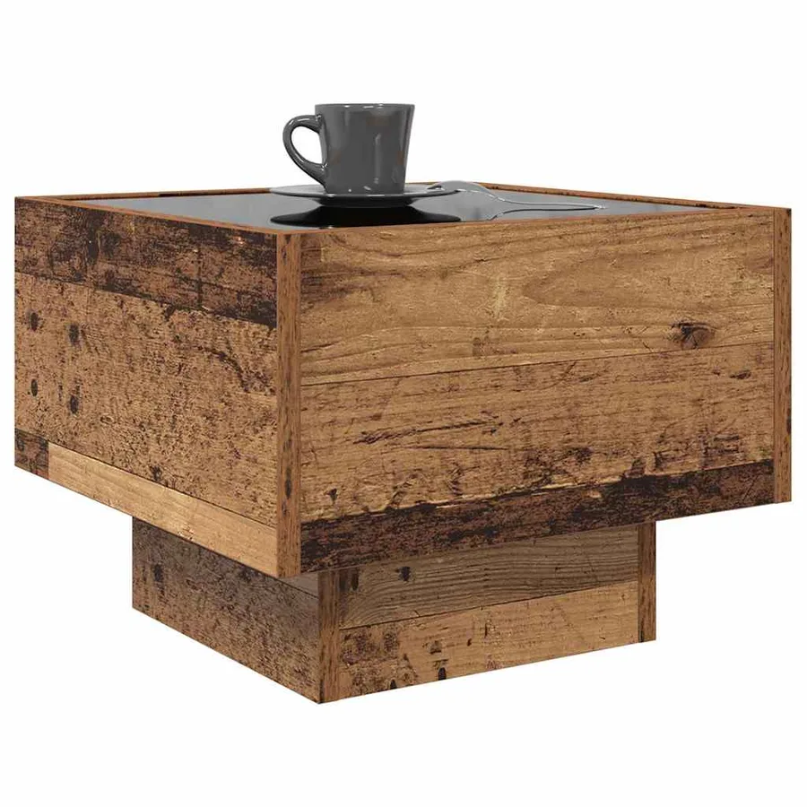 Table basse Bois ancien 40 x 40 x 30 cm Bois d'ingénierie - 3