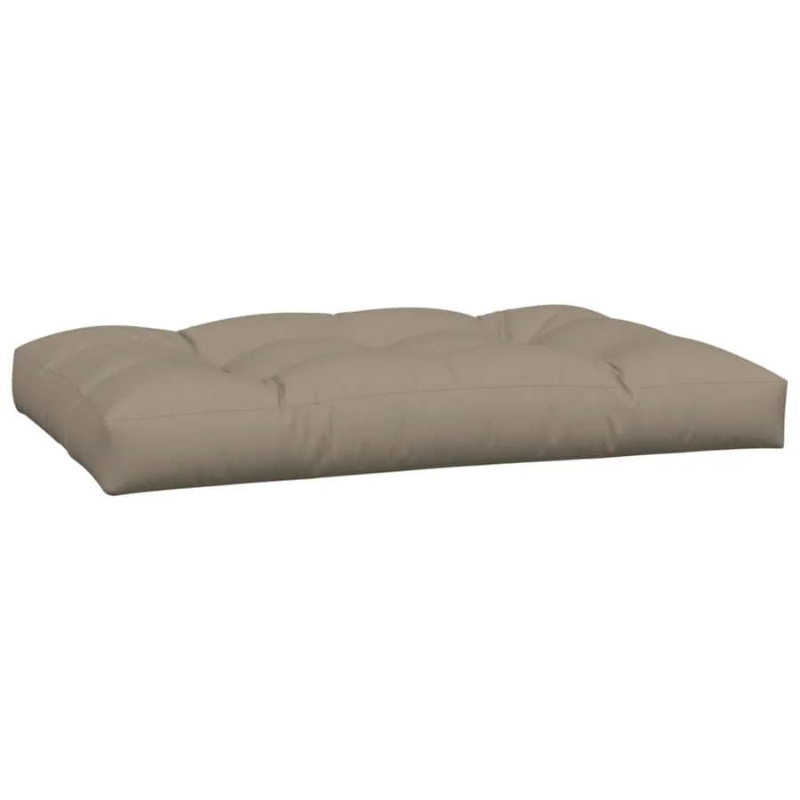 Coussins de palette lot de 3 taupe tissu - 4