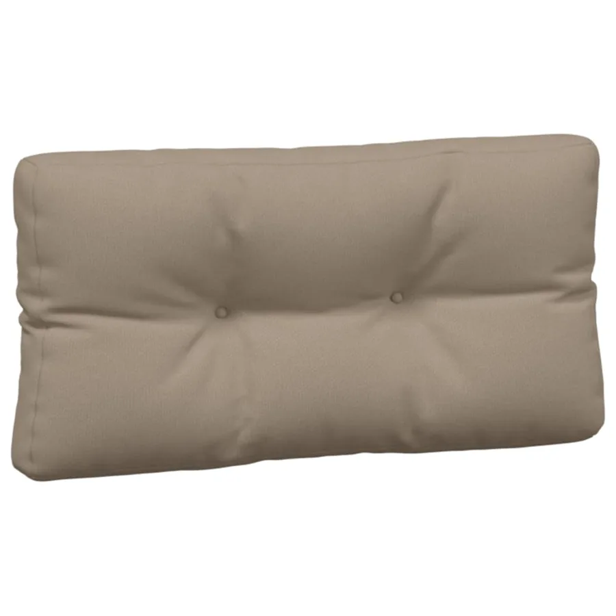 Coussins de palette lot de 3 taupe tissu - 5