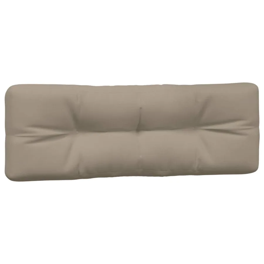 Coussins de palette lot de 3 taupe tissu - 6