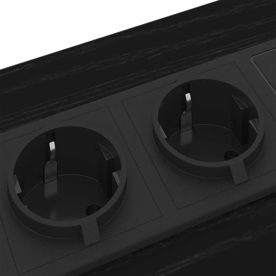 Cabinet de chevet avec tiroir 2 pcs Chêne noir 42 x 41 x 61 cm - 8