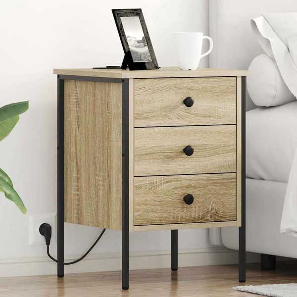 Cabinet de chevet 2 pcs Chêne Sonoma 42 x 41 x 61 cm