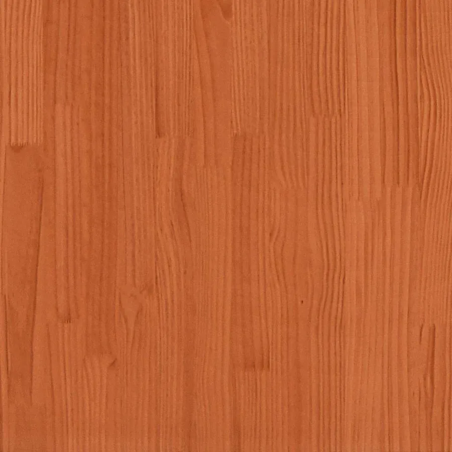 Meuble mural avec étagère Cire marron Bois de pin massif - 12