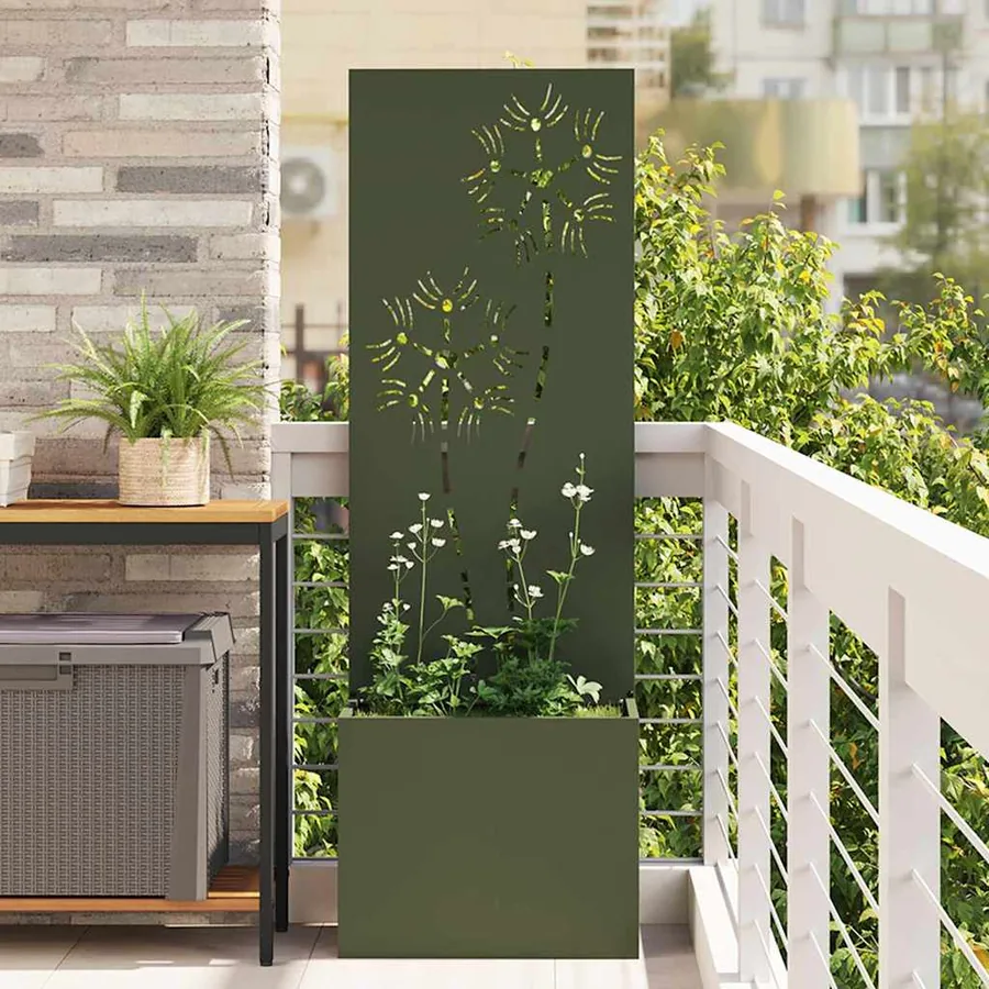 Écran de confidentialité de jardin Vert olive 50 x 140 cm
