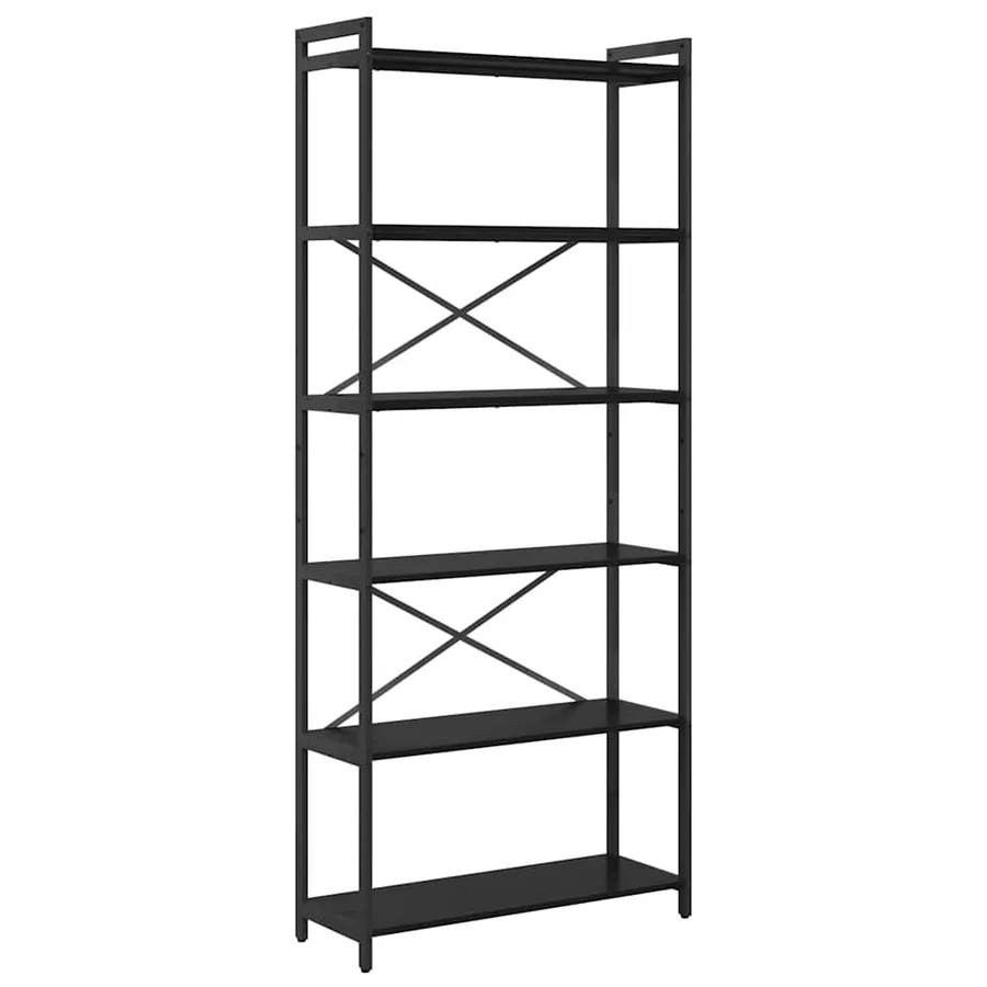 Étagère Chêne noir 80 x 30 x 189,5 cm Bois d'ingénierie - 2