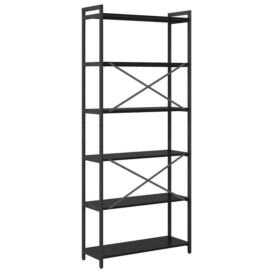 Étagère Chêne noir 80 x 30 x 189,5 cm Bois d'ingénierie - 7