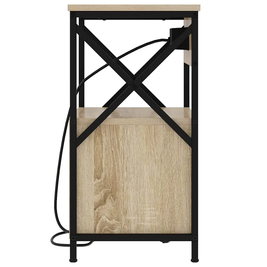 Cabinet de chevet avec tiroir Chêne Sonoma 40 x 31 x 60 cm - 7