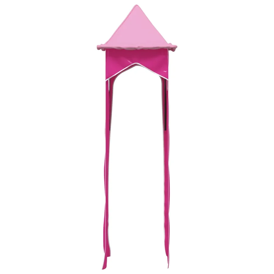 Rideaux pour lit mezzanine avec tour rose polyester - 16