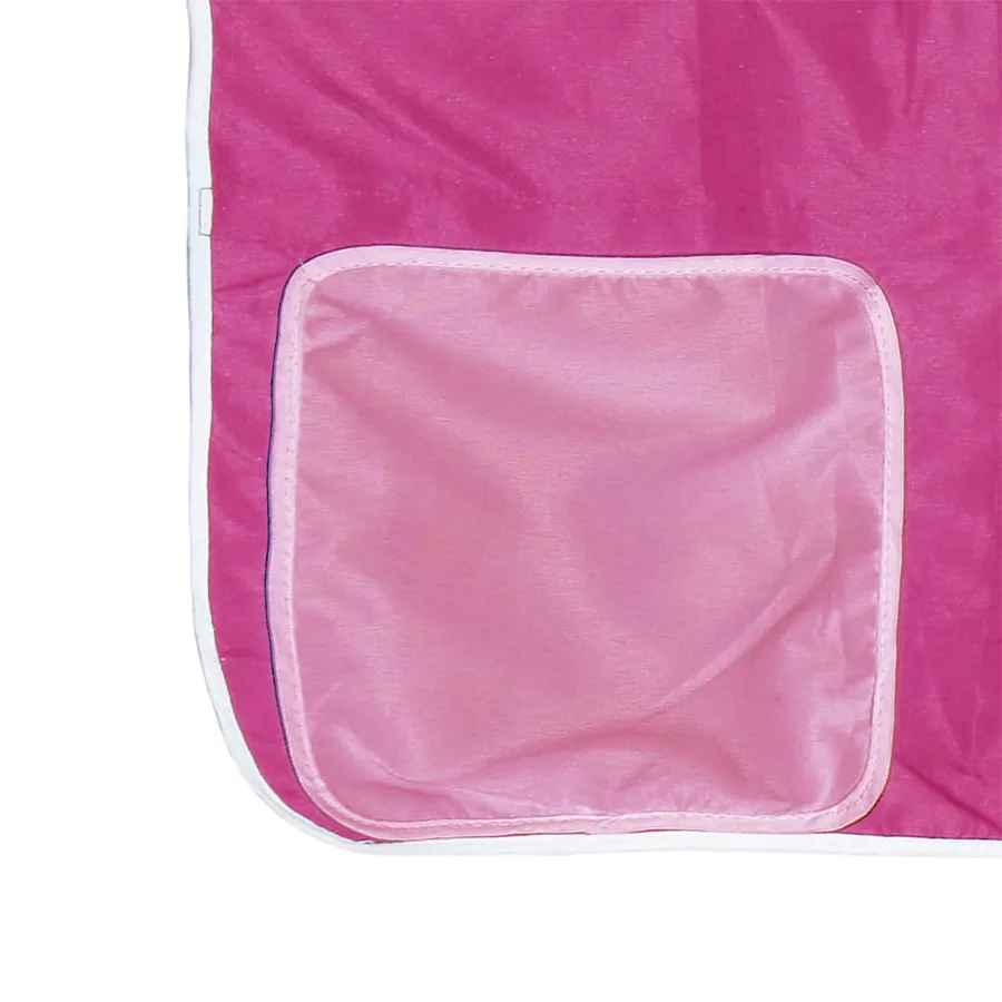 Rideaux pour lit mezzanine avec tour rose polyester - 19