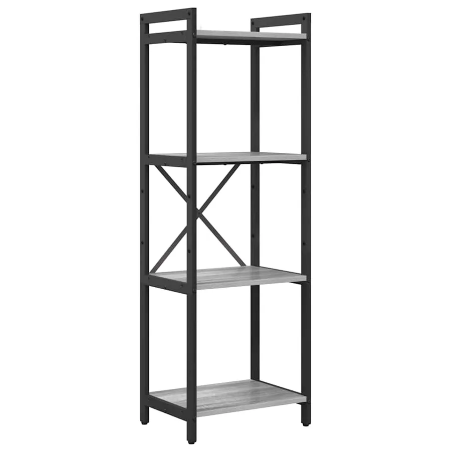 Étagère Sonoma gris 40 x 30 x 119 cm Bois d'ingénierie - 2