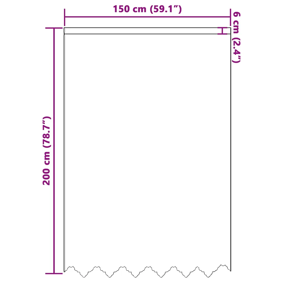 Rideau en Dentelle Floral Blanc 200 x 150 cm Polyester - 8