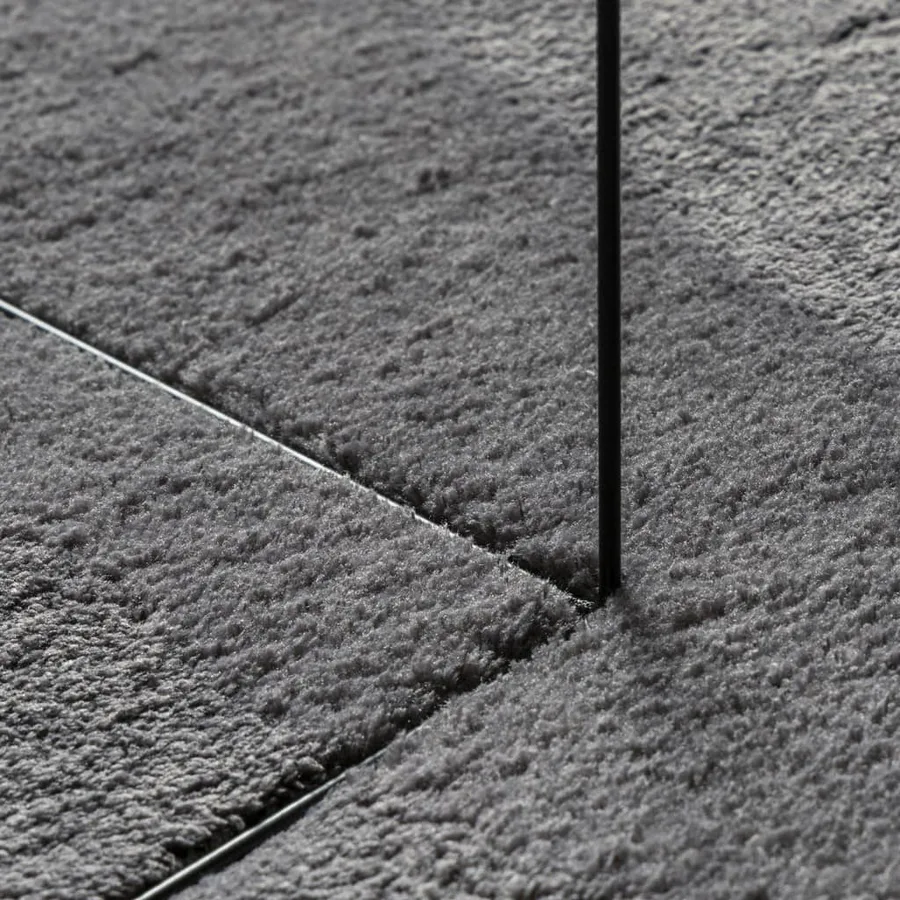 Tapis HUARTE à poils courts doux lavable anthracite 240x340 cm - 8