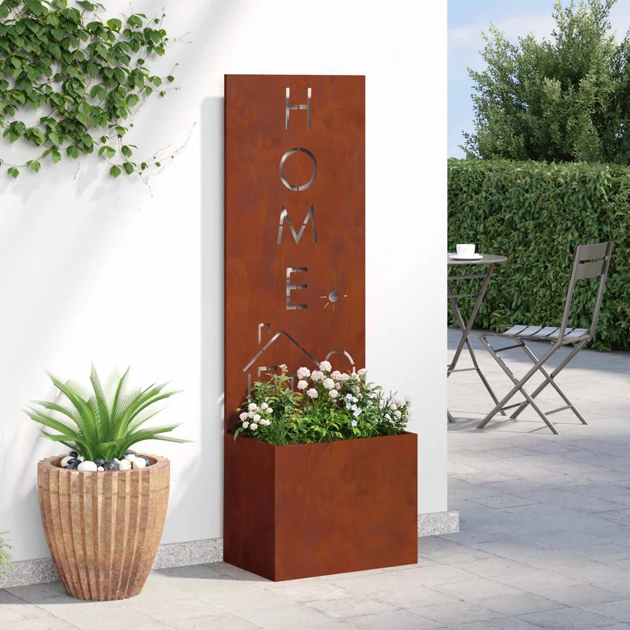 Écran de confidentialité de jardin Fretwork Rouillé 50 x 150 cm - 4