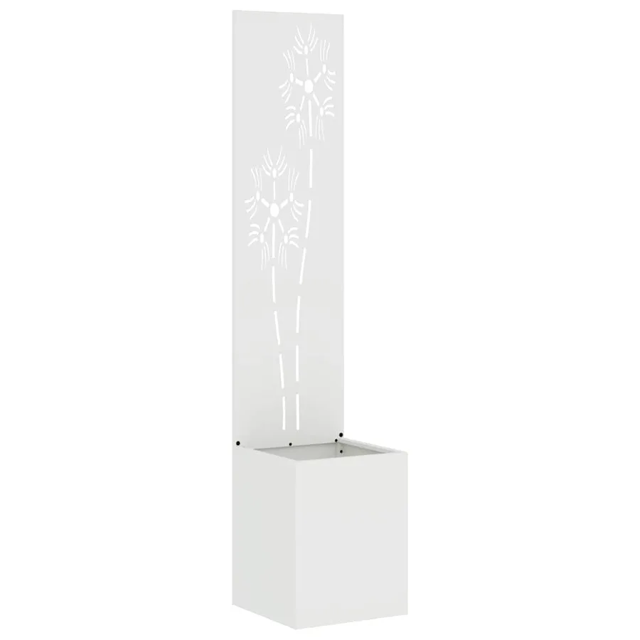Écran de confidentialité de jardin Floral Blanc 32 x 150 cm - 2