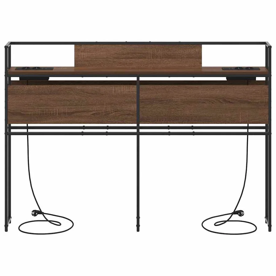 Tête de lit de rangement Chêne marron Bois d'ingénierie - 5