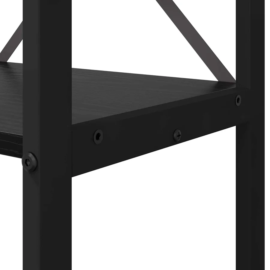 Étagère Chêne noir 60 x 30 x 155 cm Bois d'ingénierie - 6