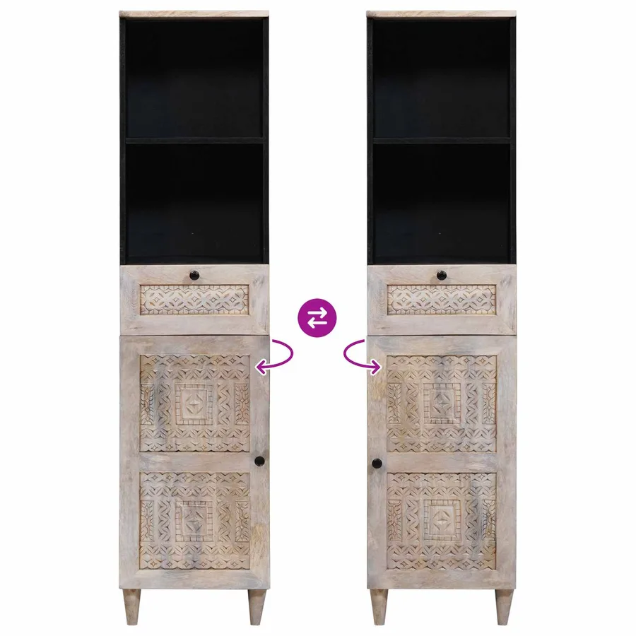 Ensemble de mobilier de salle de bain avec tiroir 3 pcs Blanc - 14