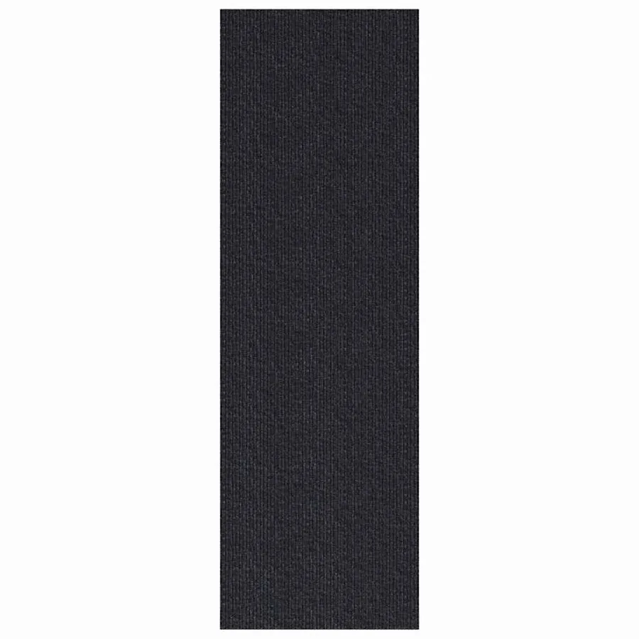 Tapis Couloir Anthracite 80 x 200 cm tissu - 2