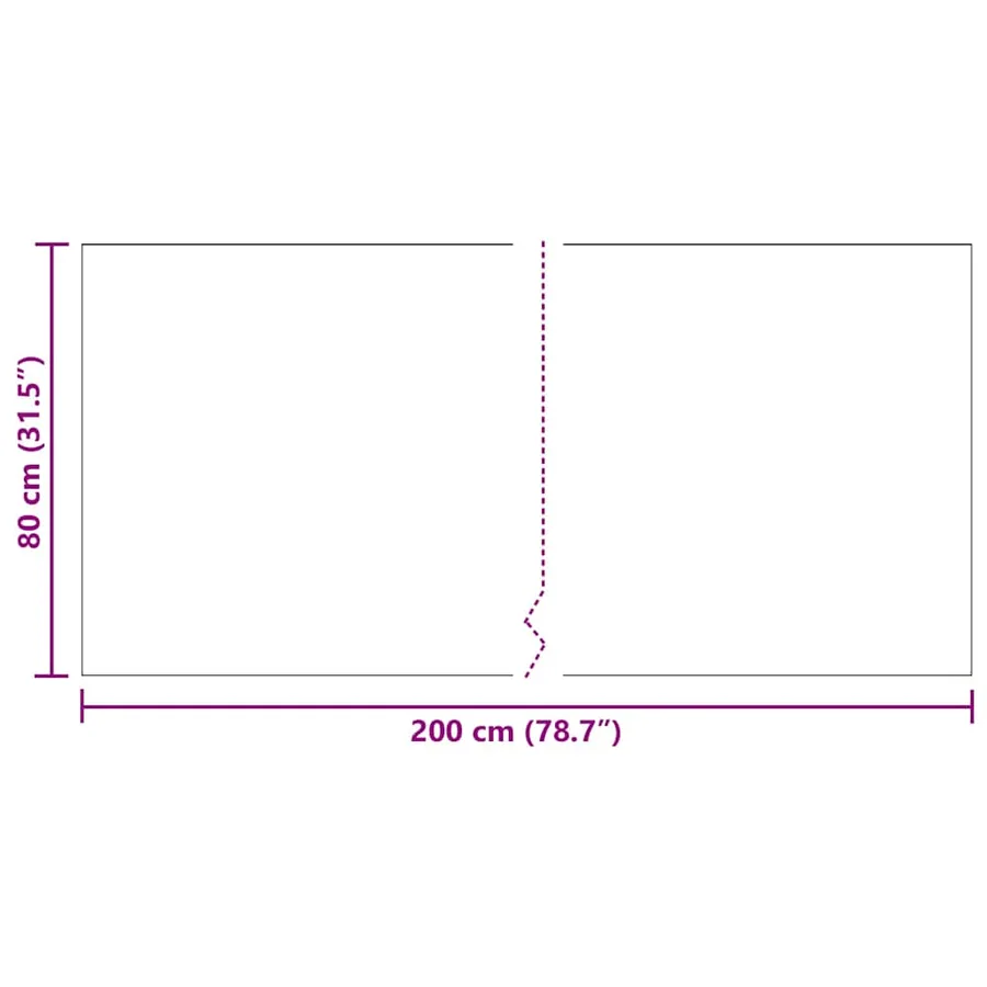 Tapis Couloir Anthracite 80 x 200 cm tissu - 8