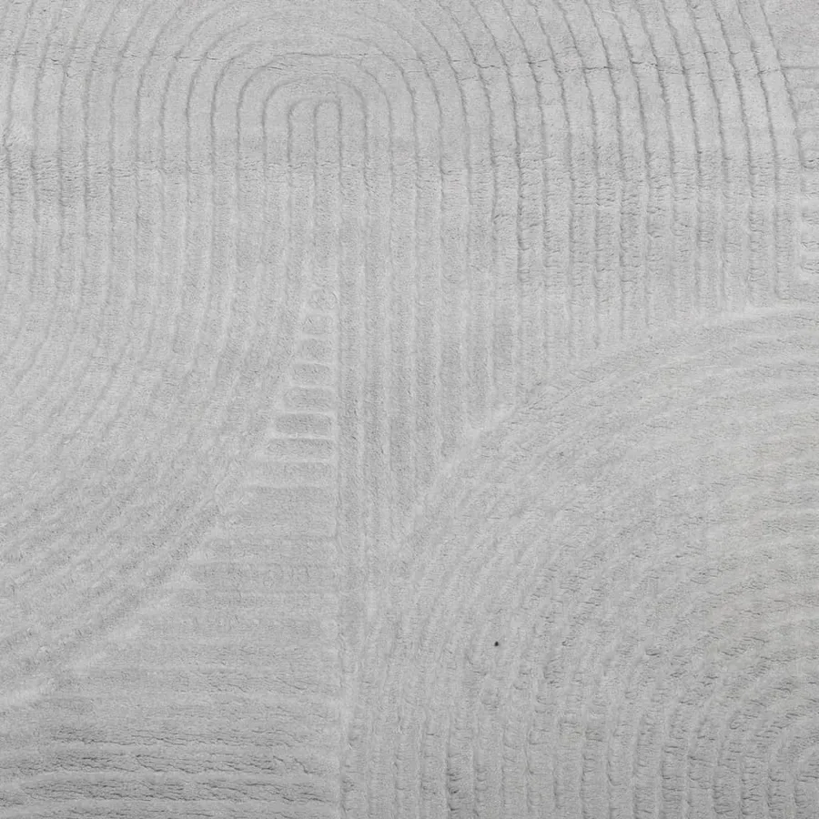Tapis IZA poils courts style scandinave gris Ø 100 cm - 9