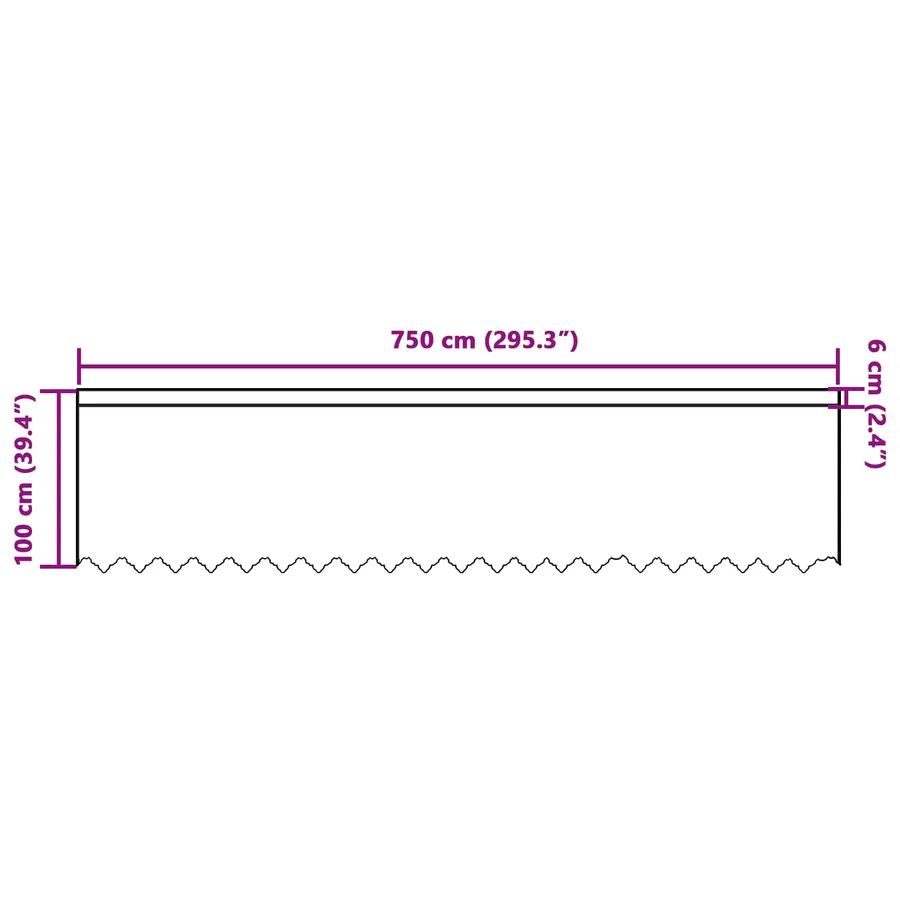 Rideau en Dentelle avec des rideaux Blanc 100x750cm Polyester - 8