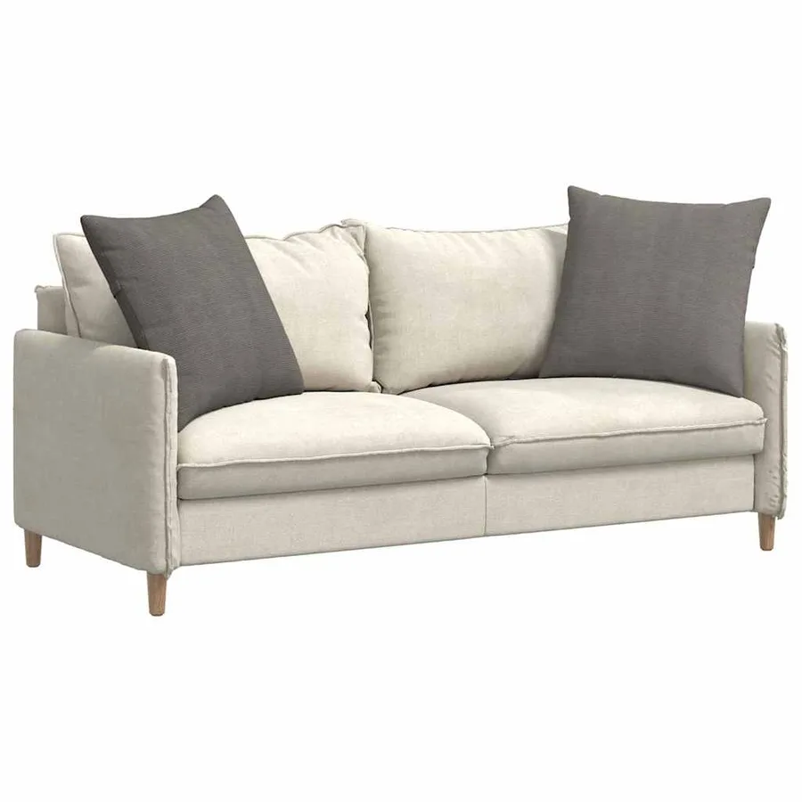 Coussins de canapé 2 pcs Gris clair 80 x 80 cm - 3