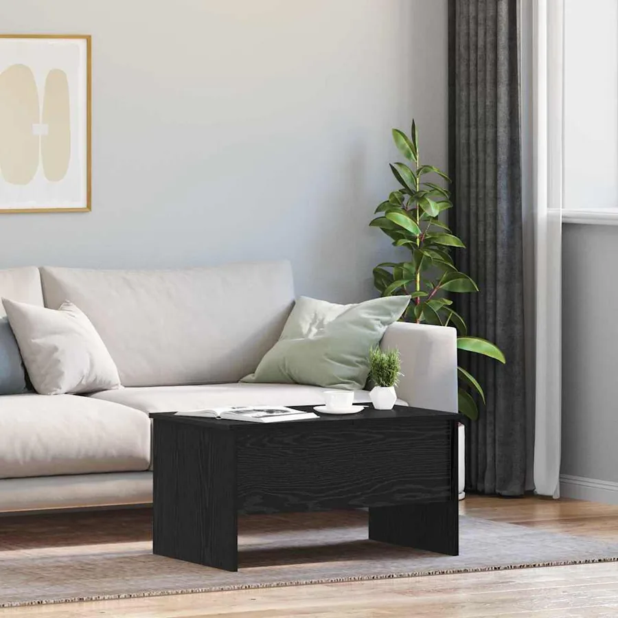 Table basse Chêne noir 102 x 50,5 x 46,5 cm Bois d'ingénierie