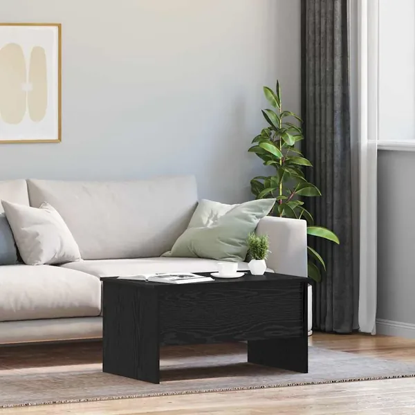 Table basse Chêne noir 102 x 50,5 x 46,5 cm Bois d'ingénierie