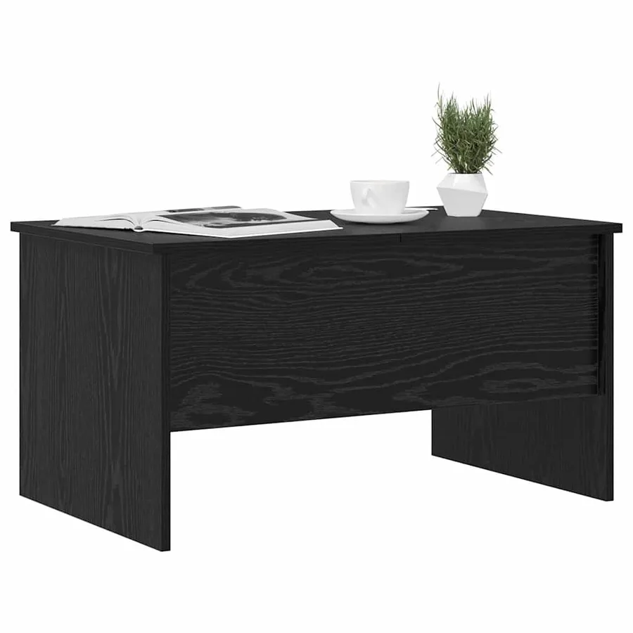 Table basse Chêne noir 102 x 50,5 x 46,5 cm Bois d'ingénierie - 3