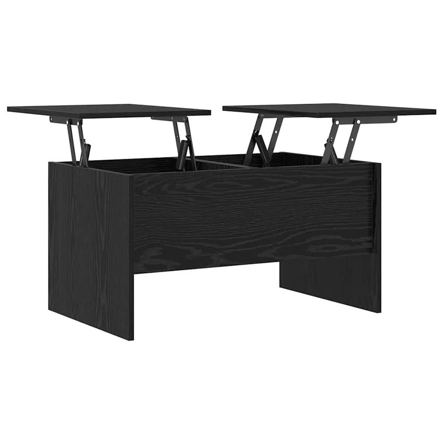 Table basse Chêne noir 102 x 50,5 x 46,5 cm Bois d'ingénierie - 5