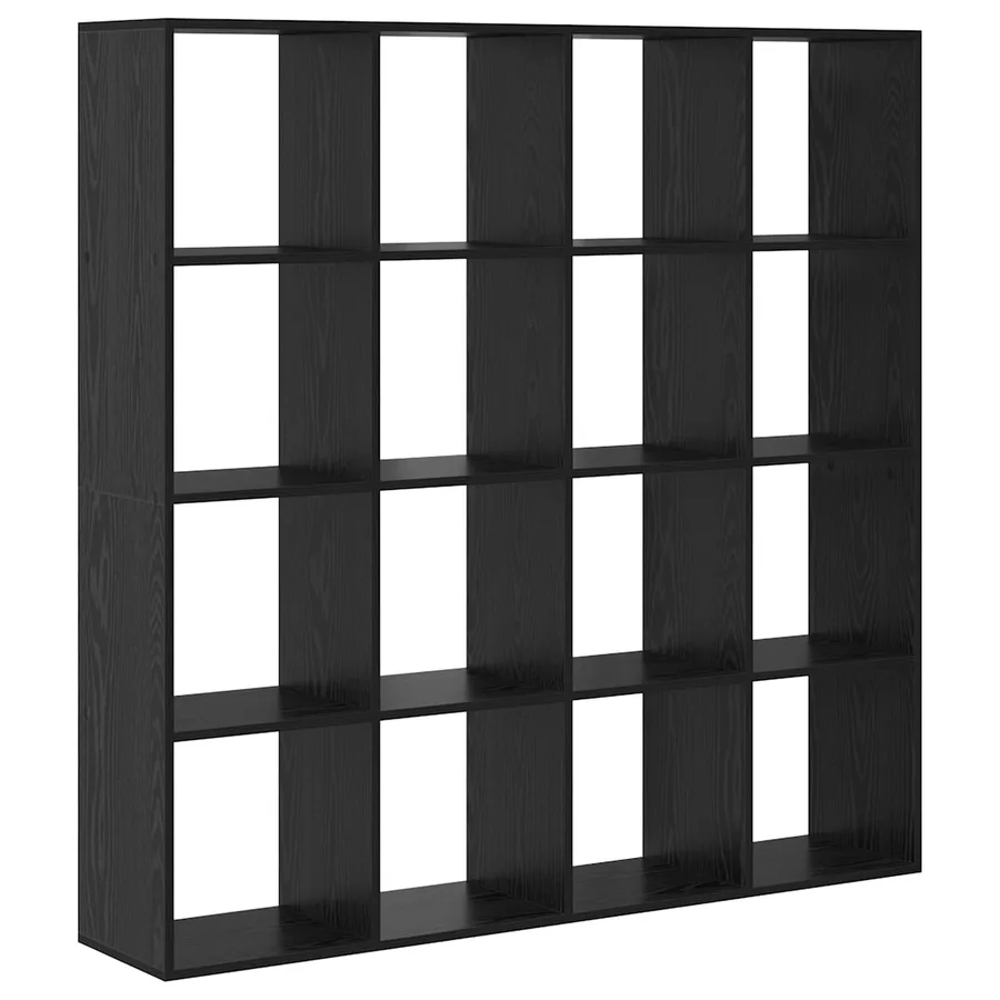 Bibliothèque Chêne noir 137,5 x 29 x 137,5 cm Bois d'ingénierie - 2
