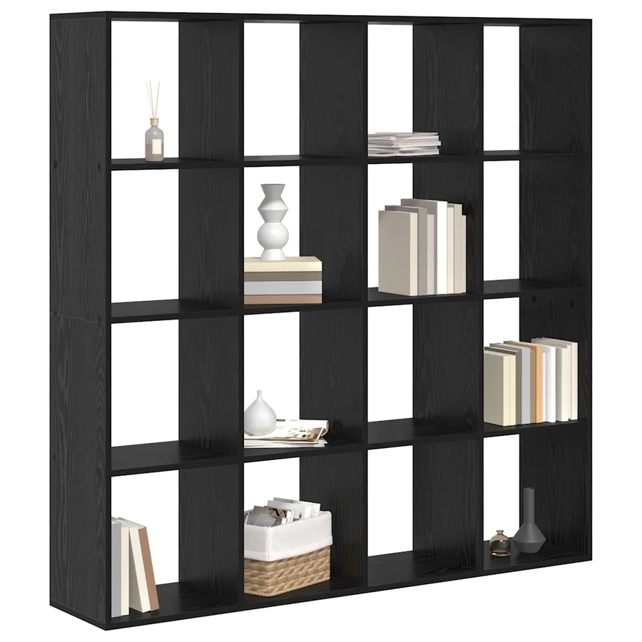 Bibliothèque Chêne noir 137,5 x 29 x 137,5 cm Bois d'ingénierie - 3
