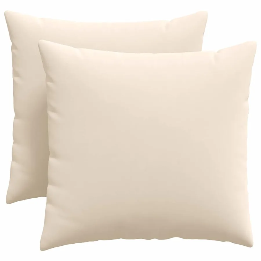 Coussins de canapé 2 pcs Beige 50 x 50 cm tissu - 2