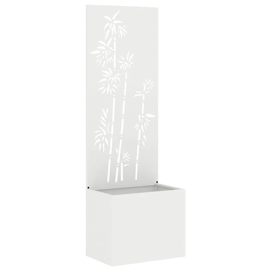 Écran de confidentialité de jardin Floral Blanc 50 x 150 cm - 2