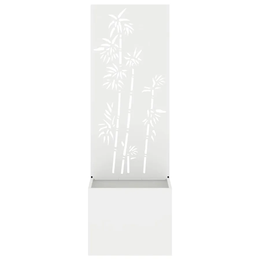 Écran de confidentialité de jardin Floral Blanc 50 x 150 cm - 5