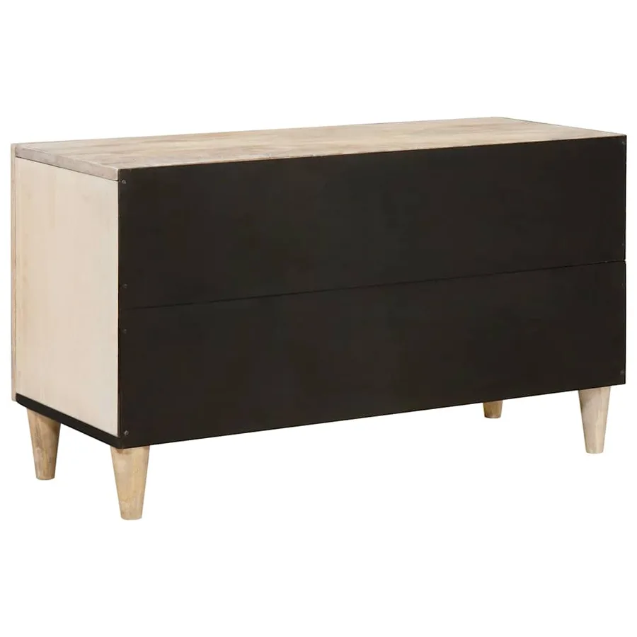 Unites TV avec étagère Blanc 80 x 33 x 46 cm Bois d'ingénierie - 5