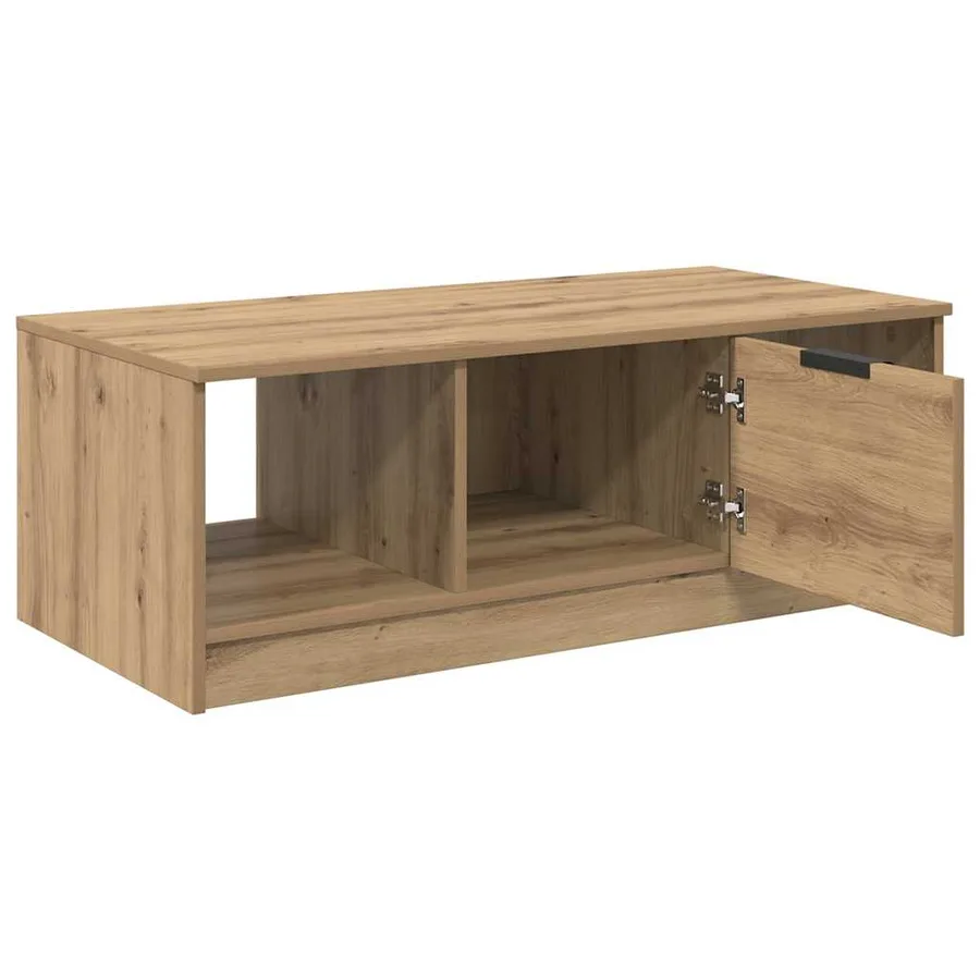 Table basse Chêne artisanal 102 x 50 x 36cm Bois d'ingénierie - 5