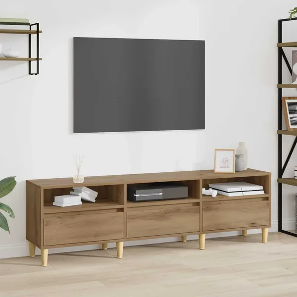 Meuble TV 150 x 30 x 45 cm Chêne artisanal Bois d'ingénierie
