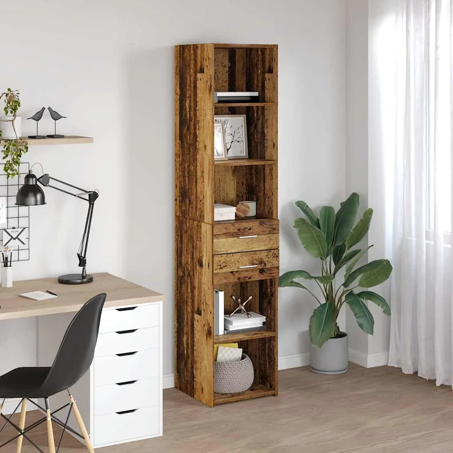 Haut Armoire Bois Ancien 40 x 42,5 x 185 cm Bois d'ingénierie - 4