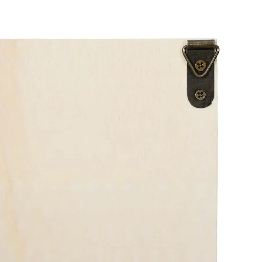 Vitrine Murale avec porte Beige 100 x 8,5 x 54 cm Contreplaqué - 8