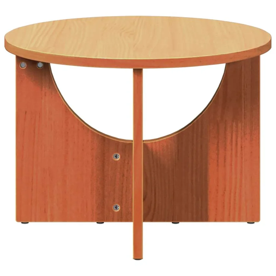 Table basse Brun cire 50 x 50 x 35 cm Bois massif en pin - 7