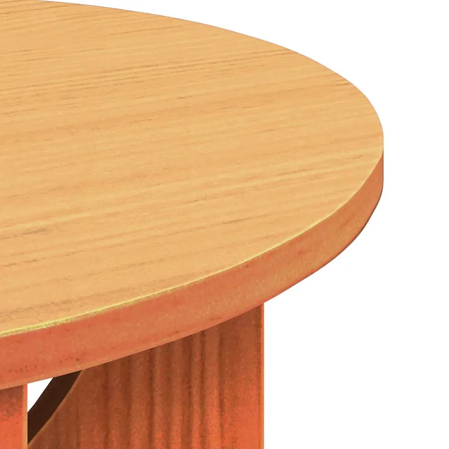 Table basse Brun cire 50 x 50 x 35 cm Bois massif en pin - 8